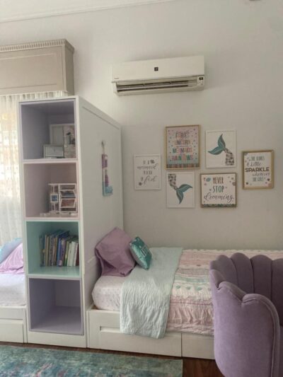 Bed Unit In Pastel Colors