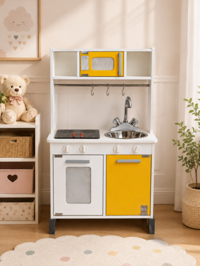 yellow kids kitchen