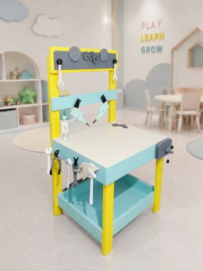 kids wooden cutting stand