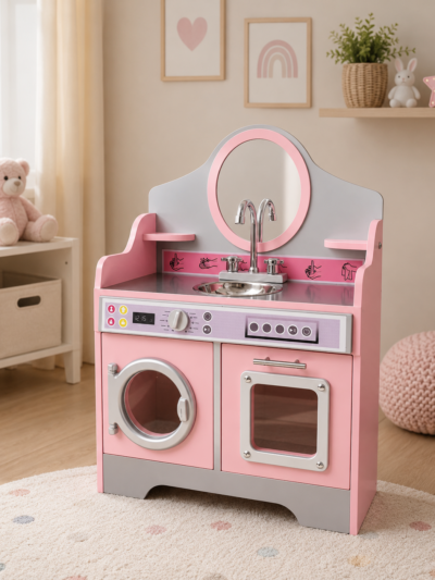2-in-1 Play Kitchen & Washer