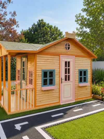 Kids' Wooden Playhouse