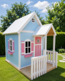 Sky Blue Cottage Playhouse