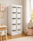 white stand storage