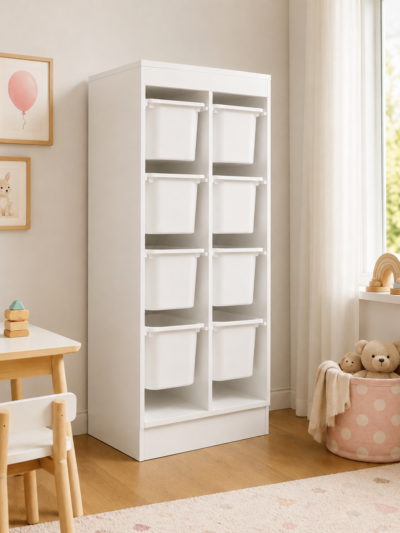 white stand storage