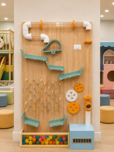 Ball run wall board