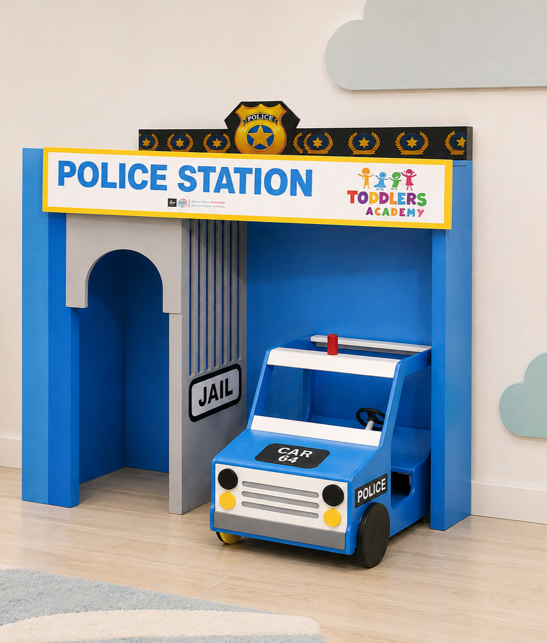 Wooden Police Play Corner