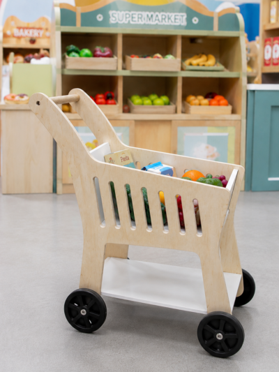 Wooden Kids Push Cart