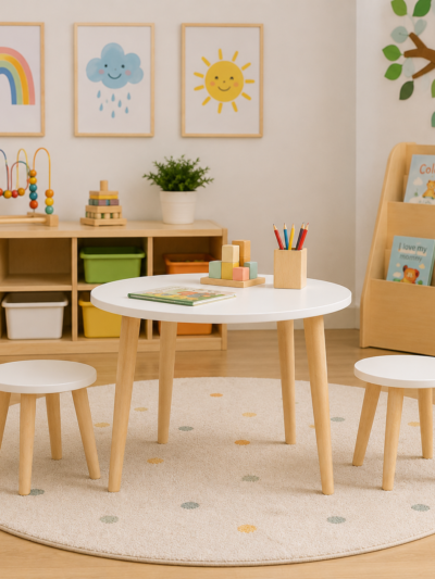 white table