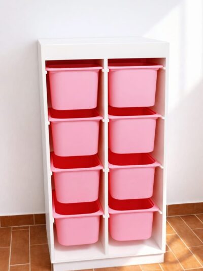 white stand storage