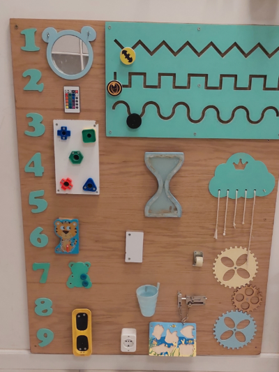 square sensory board
