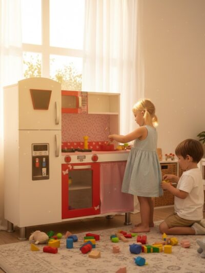Red kids kitchen