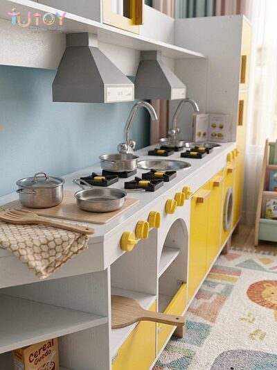 Large Wooden Play Kitchen