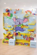 Rainbow Elephant Ball Run Wall