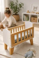 Wooden Doll Crib