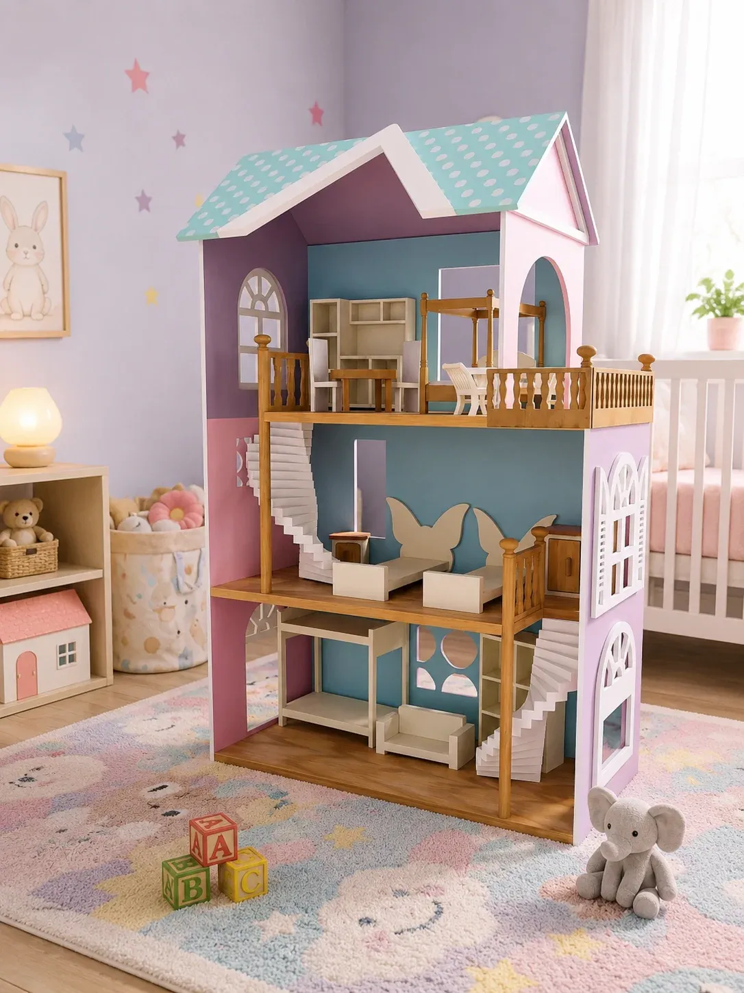 blue Doll House - Image 2