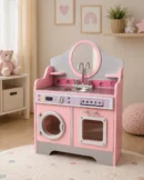 2-in-1 Play Kitchen & Washer