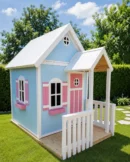 Sky Blue Cottage Playhouse