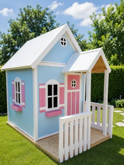 Sky Blue Cottage Playhouse