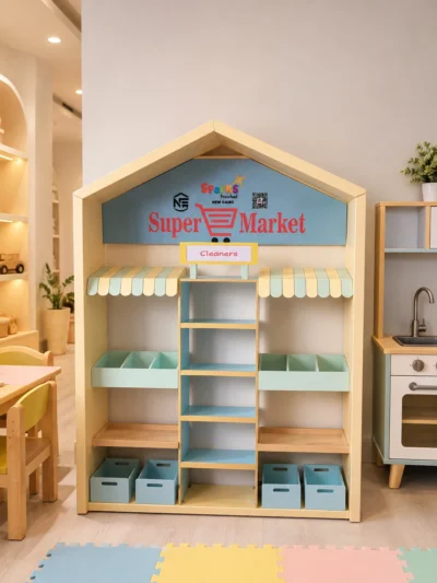 Wooden Market Stand