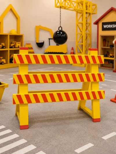 Construction area barrier
