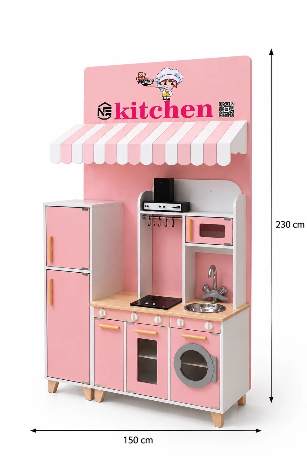 Pink Pretend Kitchen Set - Image 4