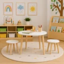 white table