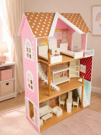 brown doll-house
