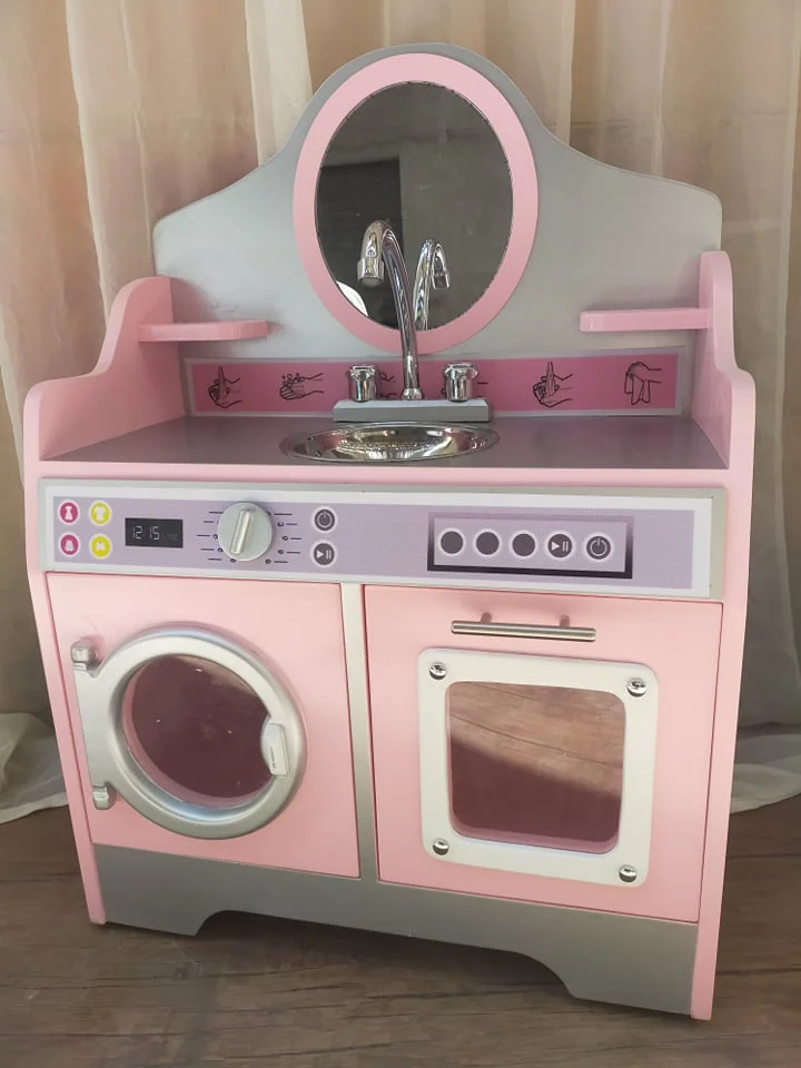 2-in-1 Play Kitchen & Washer - Image 6